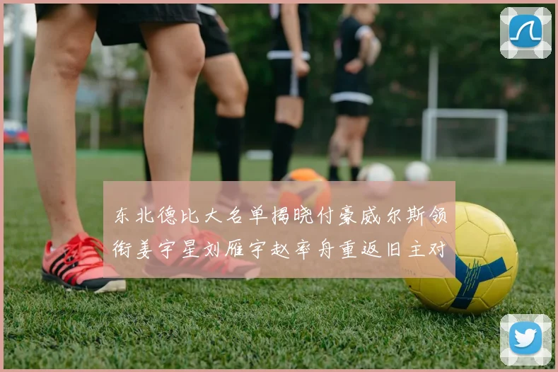 东北德比大名单揭晓付豪威尔斯领衔姜宇星刘雁宇赵率舟重返旧主对决